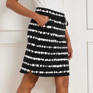 T by Talbots Tie-Dye Stripe Skirt, Size XS, Like New